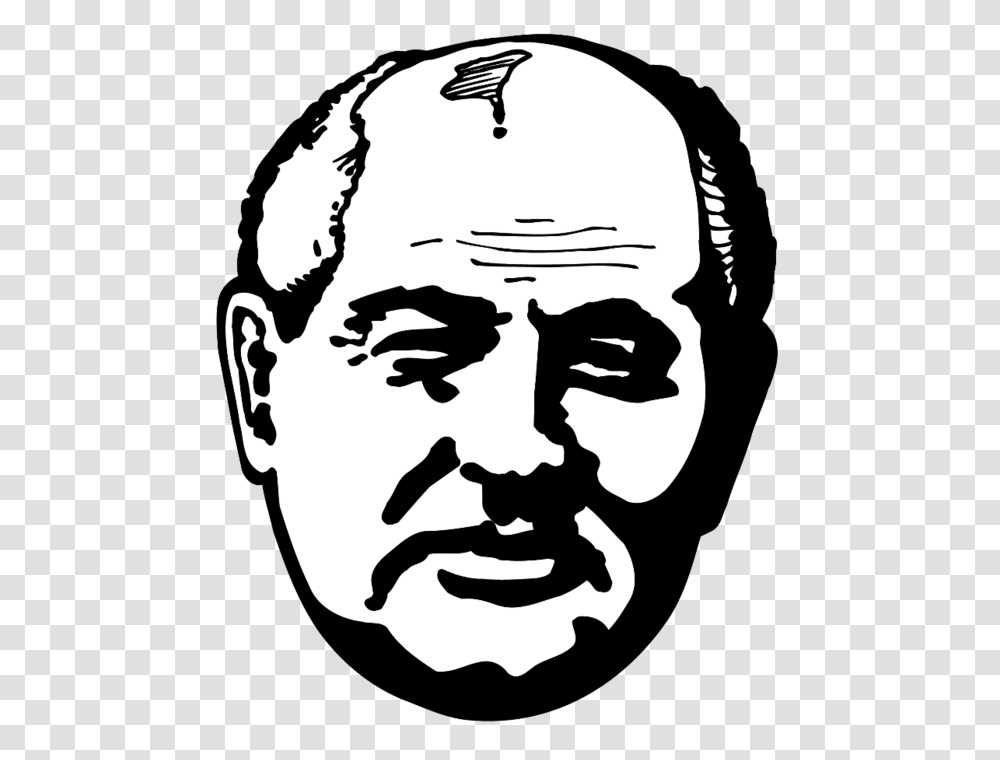Gorbachev, Celebrity, Stencil, Face, Person Transparent Png