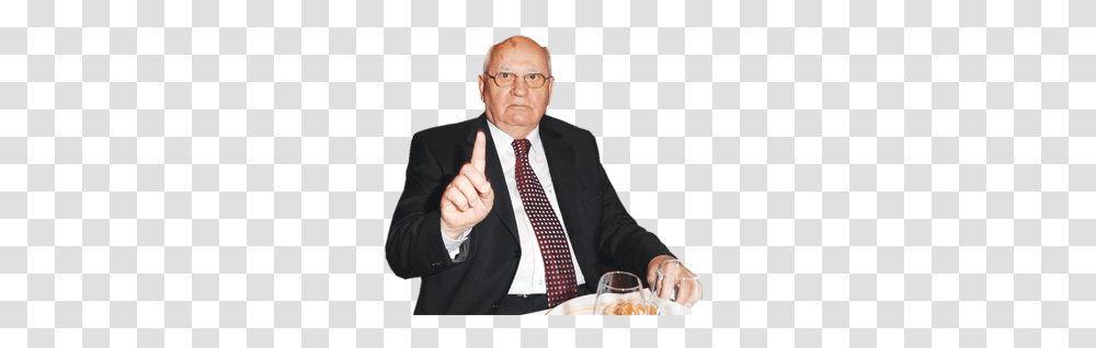 Gorbachev, Celebrity, Tie, Suit, Overcoat Transparent Png