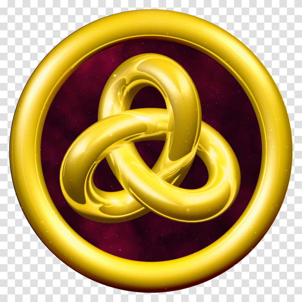 Gordian Knot Golden Hd Circle, Light Transparent Png