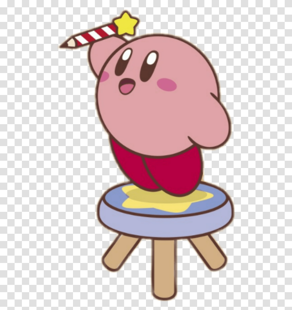 Gore Clipart Kirby Drawing On Wall, Furniture, Birthday Cake, Dessert, Food Transparent Png