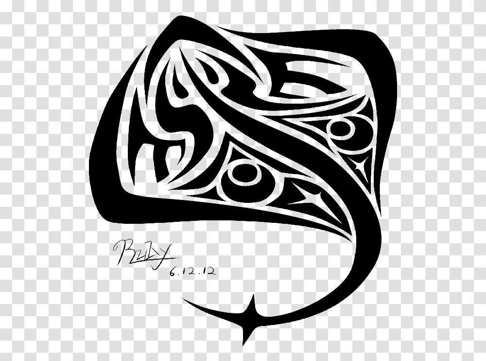 Gorgeous Black Ink Diving Water Animal Tattoo Design Manta Ray Vector, Hat, Leisure Activities Transparent Png