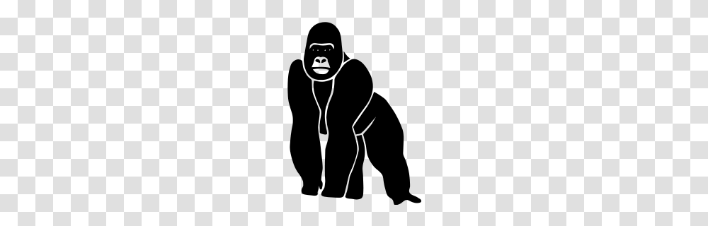 Gorilla Ape Monkey King Kong Godzilla Silver Back Orang Utan Zip, Gray, World Of Warcraft Transparent Png