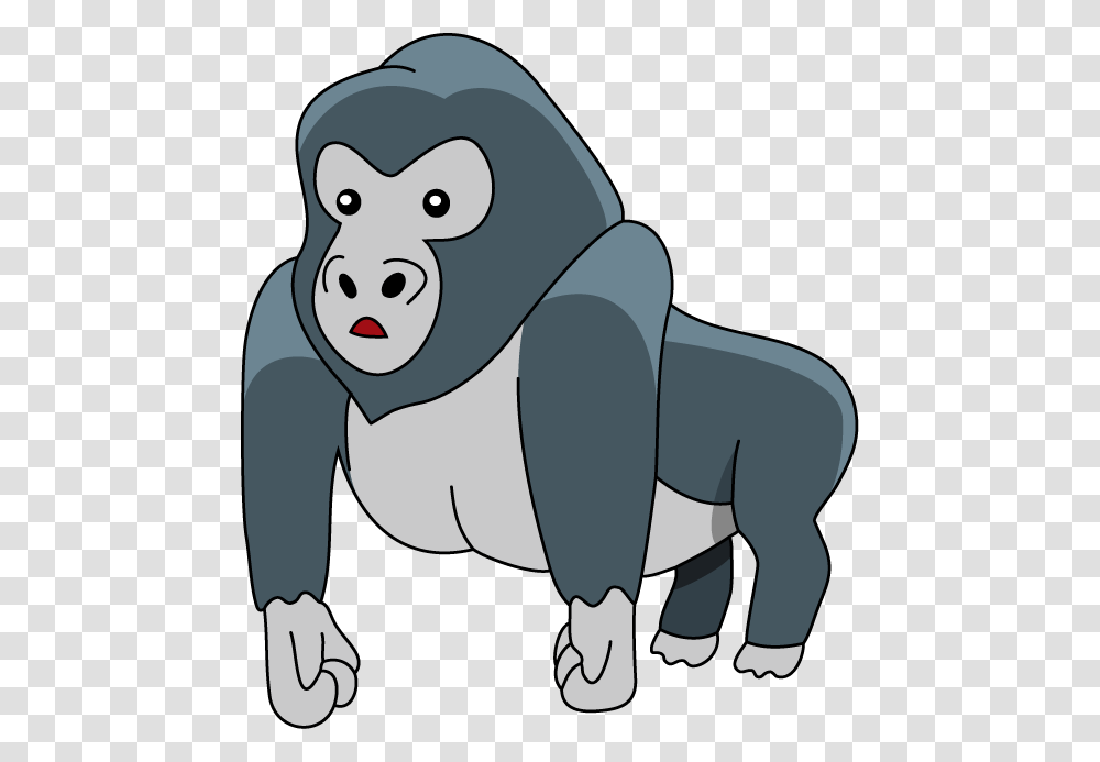 Gorilla Clip Art, Ape, Wildlife, Mammal, Animal Transparent Png