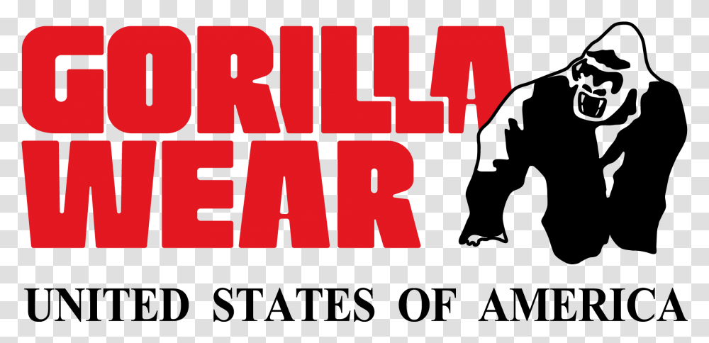 Gorilla Clothing Logos Gorilla Wear Logo, Text, Word, Alphabet, Face Transparent Png