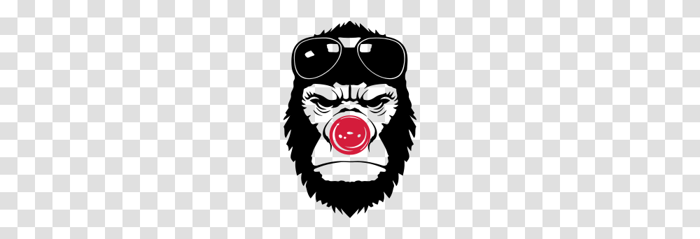 Gorilla Clown Nose Humor Funny Sunglasses, Sport, Sports, Bowling Transparent Png