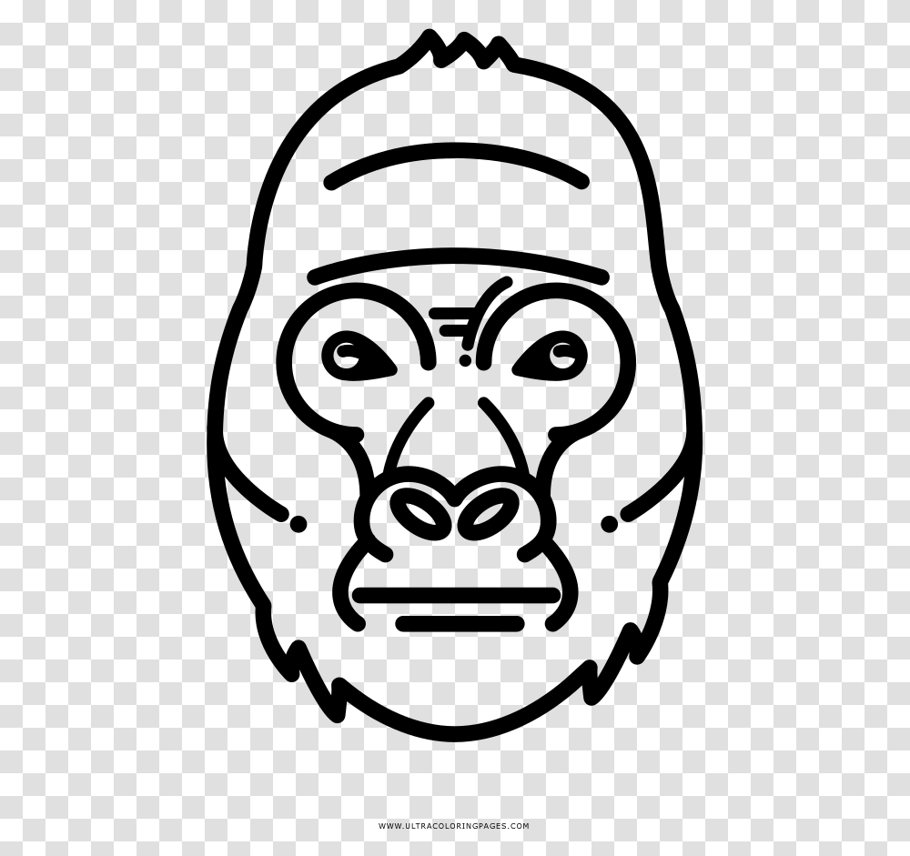 Gorilla Coloring, Gray, World Of Warcraft Transparent Png