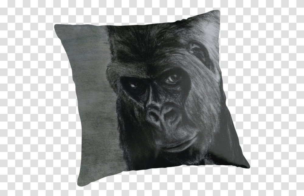 Gorilla Cushion Throw Pillows Snout Cushion, Ape, Wildlife, Mammal, Animal Transparent Png