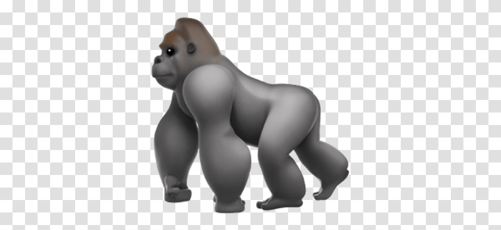 Gorilla Emoji, Wildlife, Animal, Mammal, Ape Transparent Png