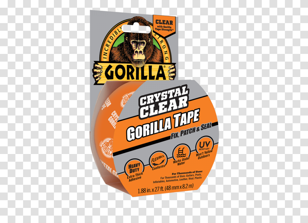 Gorilla Glue, Label, Poster, Advertisement Transparent Png
