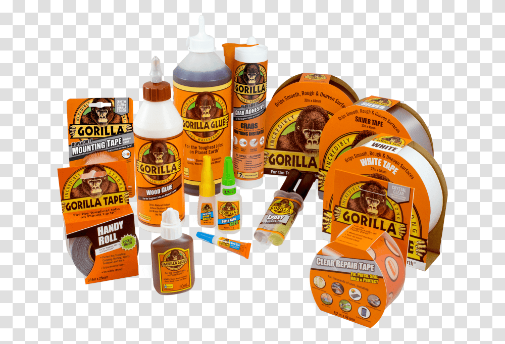 Gorilla Glue Products, Sunscreen, Cosmetics, Bottle, Beer Transparent Png