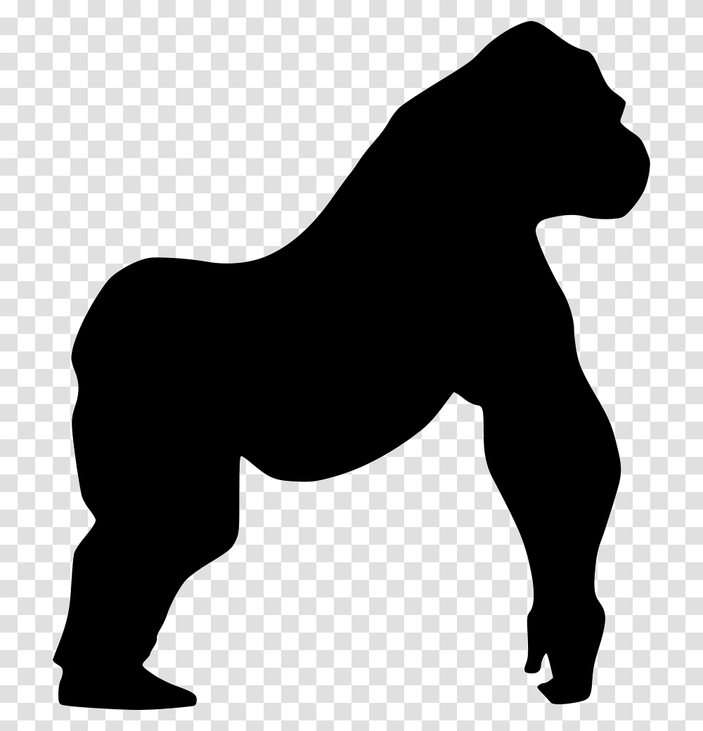 Gorilla Icon Free Download, Silhouette, Person, Human, Animal Transparent Png