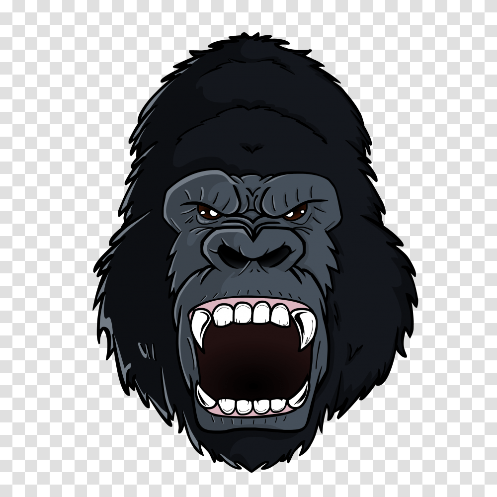 Gorilla Samsung Galaxy Ape Cartoon, Wildlife, Mammal, Animal, Helmet Transparent Png