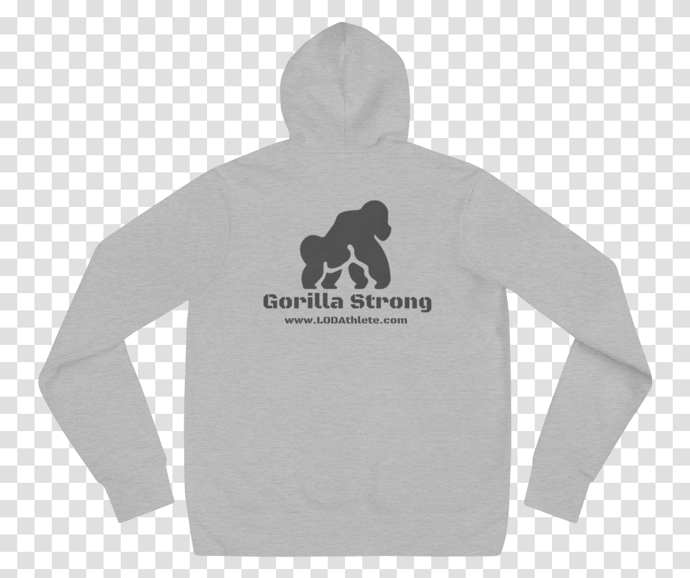 Gorilla Strong Hoodie - Line Of Departure Athlete Black Hoodie Back, Clothing, Apparel, Sweatshirt, Sweater Transparent Png