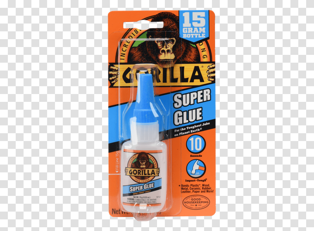 Gorilla Super Glue, Bottle, Cosmetics, Toothpaste Transparent Png