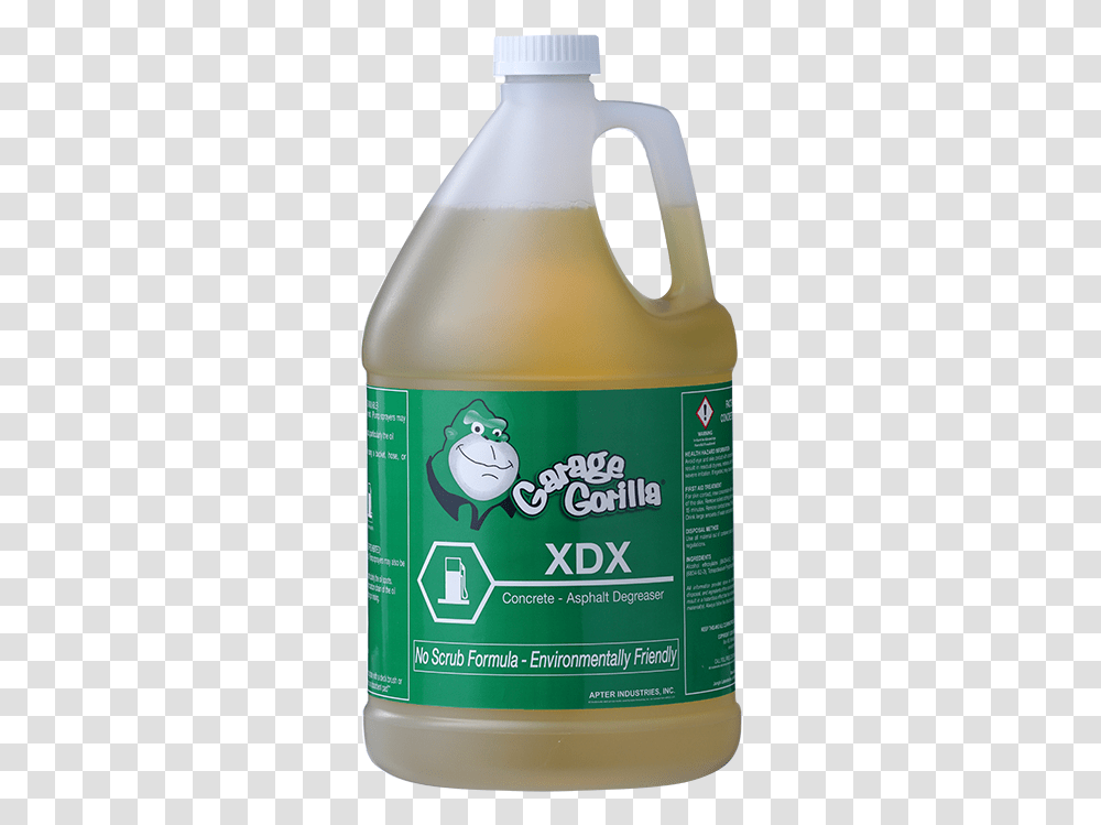 Gorilla Xdx Concrete And Asphalt Cleaner Plastic Bottle, Label, Text, Food, Milk Transparent Png