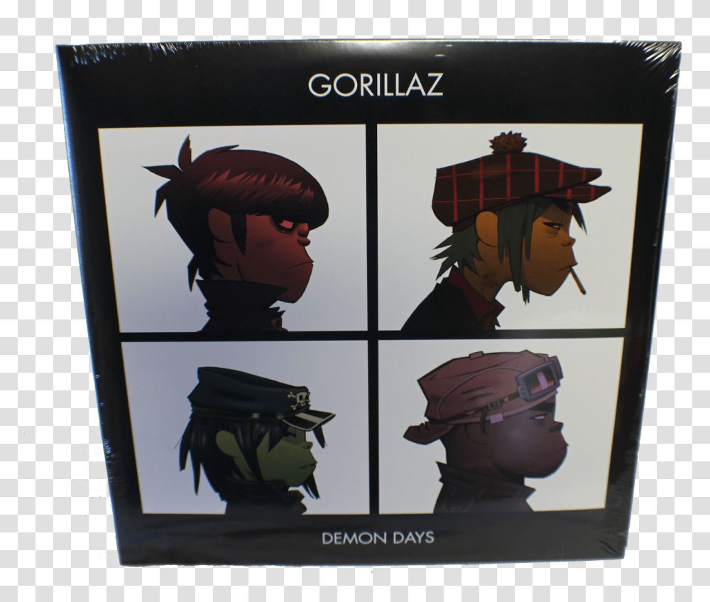 Gorillaz Demon Days Gorillaz Demon Days Explicit, Person, Helmet, Book Transparent Png