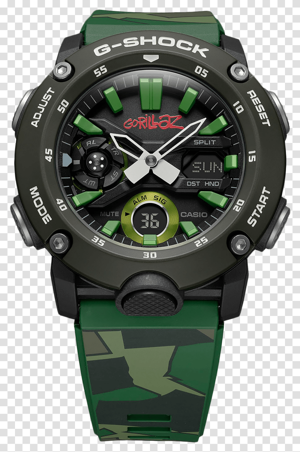 Gorillaz G Shock Watch, Wristwatch Transparent Png