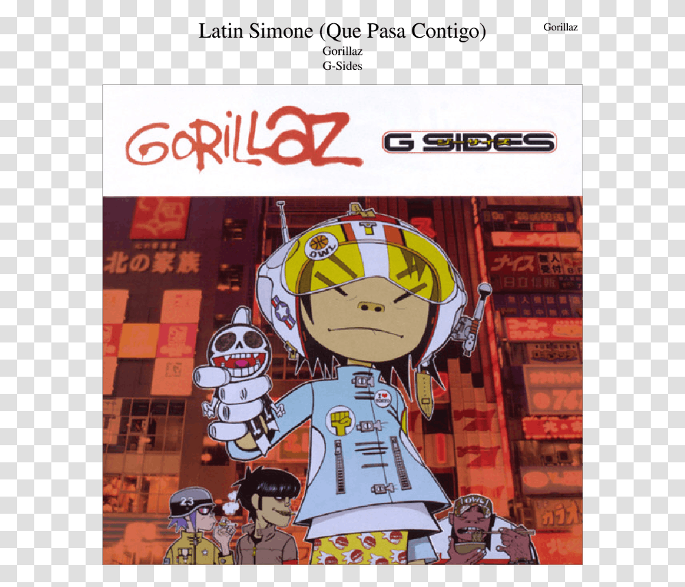 Gorillaz G Sides Album Cover, Person, Poster, Advertisement Transparent Png