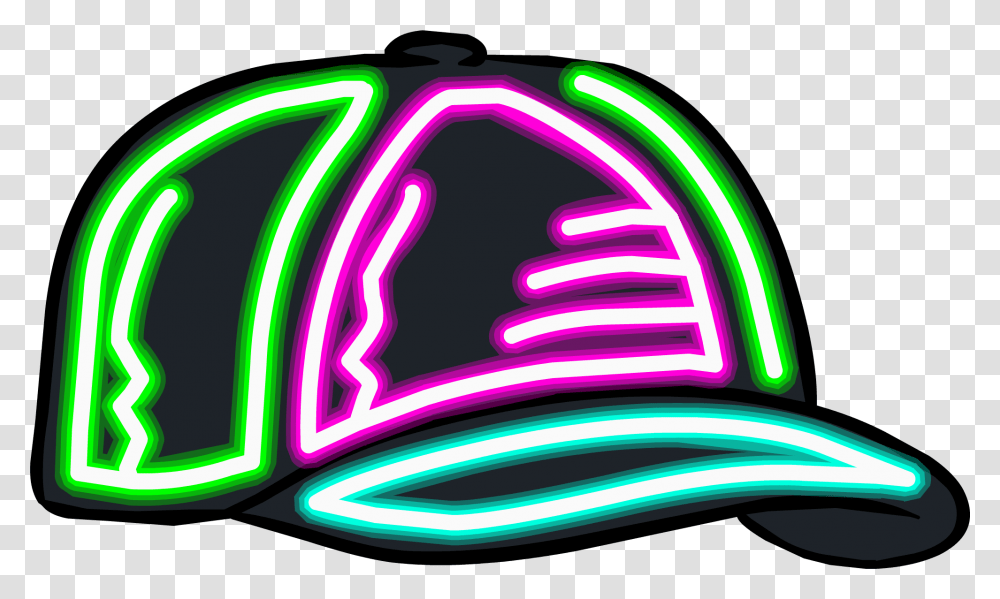 Gorras De Club Penguin Club Penguin Hat, Neon, Light, Lighting, Spoke Transparent Png