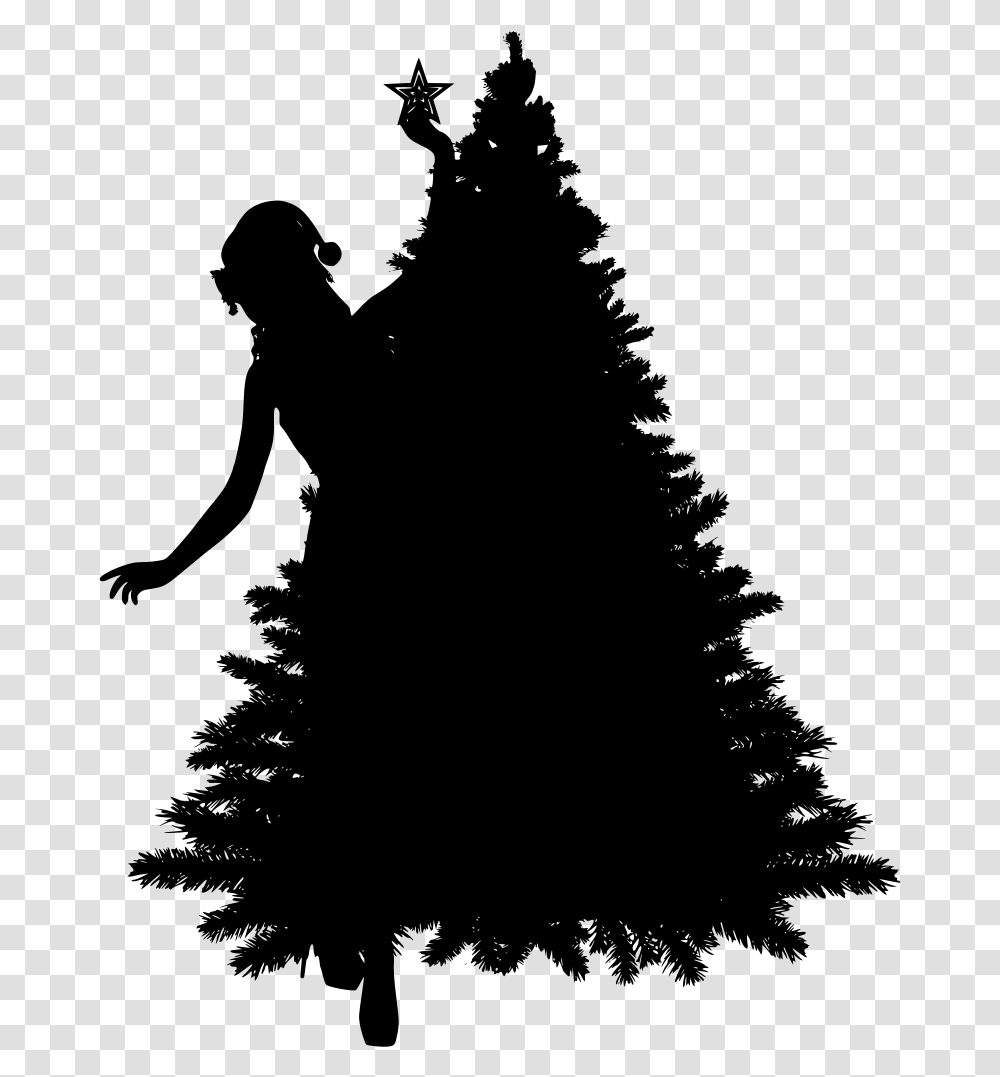 Gorro Navidad Christmas Tree Silhouette, Gray, World Of Warcraft Transparent Png