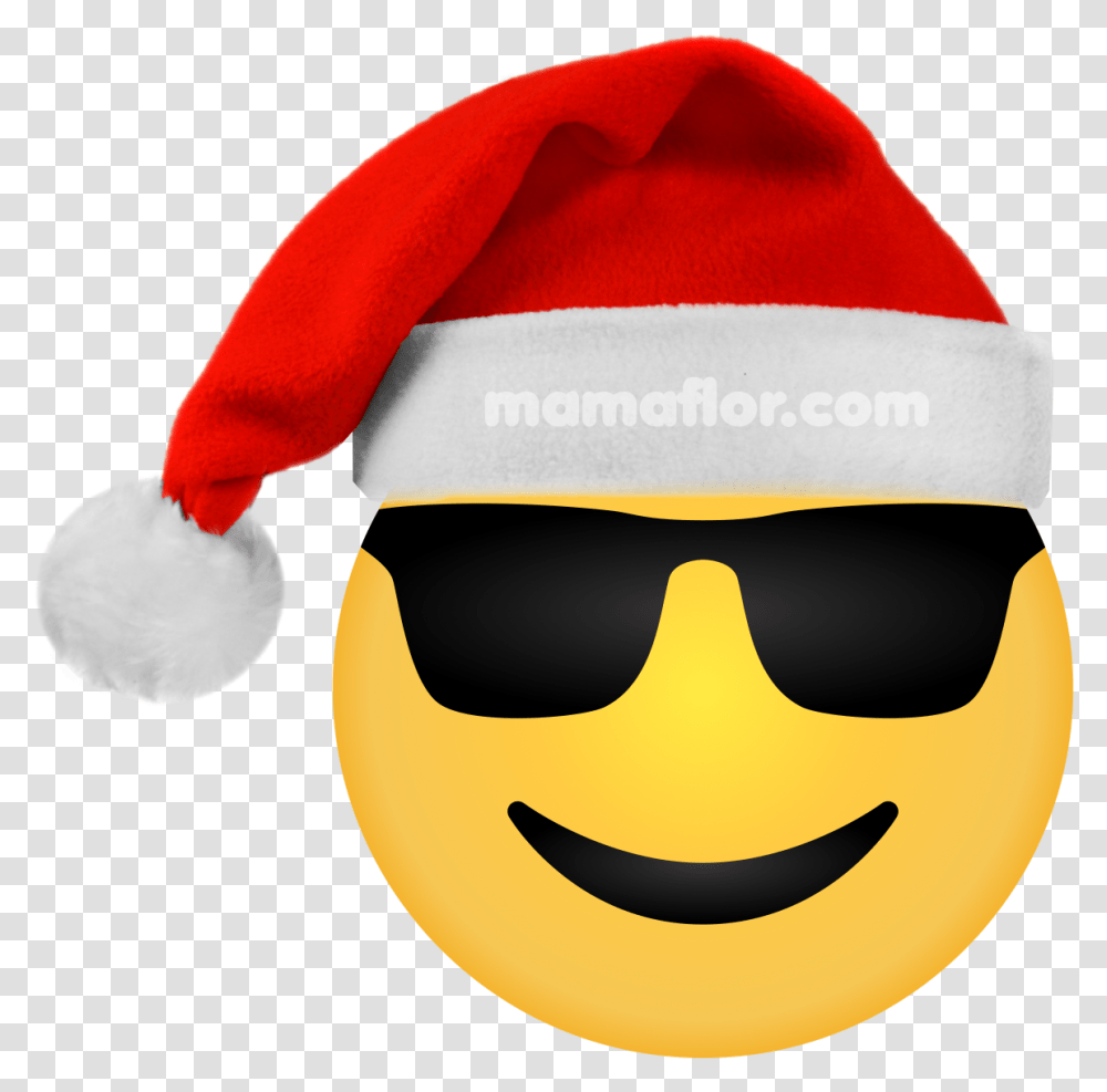 Gorro Navidad Emoji Lentes Cool Christmas Smiley Christmas Smiley Emoji, Person, Performer, Sunglasses, Accessories Transparent Png