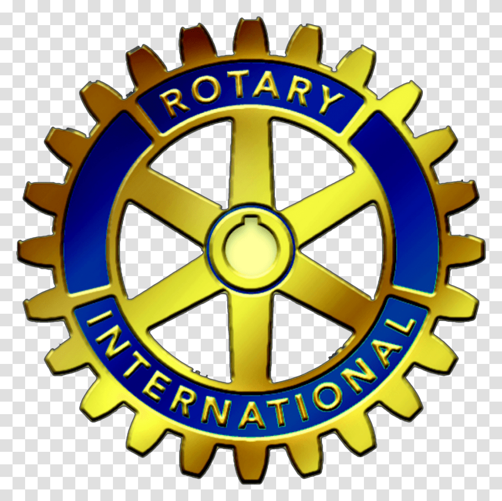 Goshen Logo Clipart Rotary International Logo, Trademark, Wheel, Machine Transparent Png