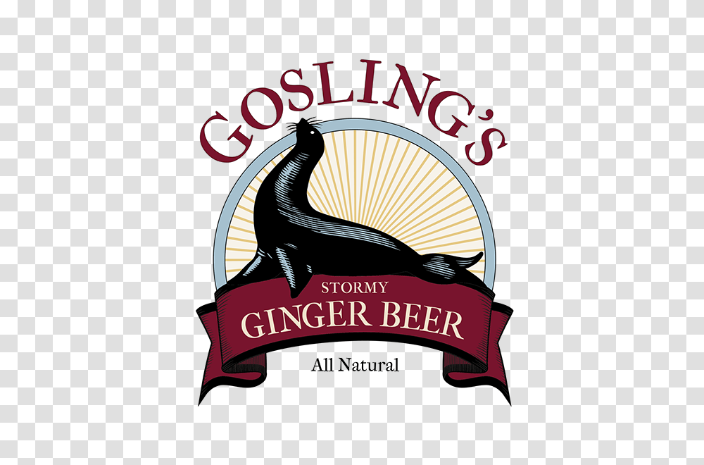 Goslings Stormy Ginger Beer On Behance, Logo, Badge, Liquor Transparent Png