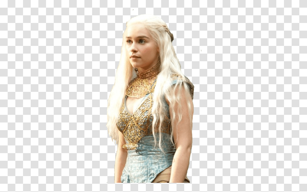 Got Game Of Thrones Daenerys Targaryen Game Of Daenerys Targaryen Gold Dress, Costume, Face, Person, Female Transparent Png