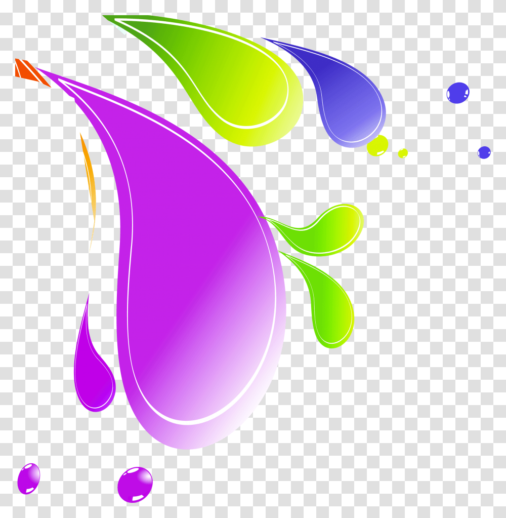 Gotas De Agua Coloured Water Droplet Cartoon, Floral Design, Pattern Transparent Png