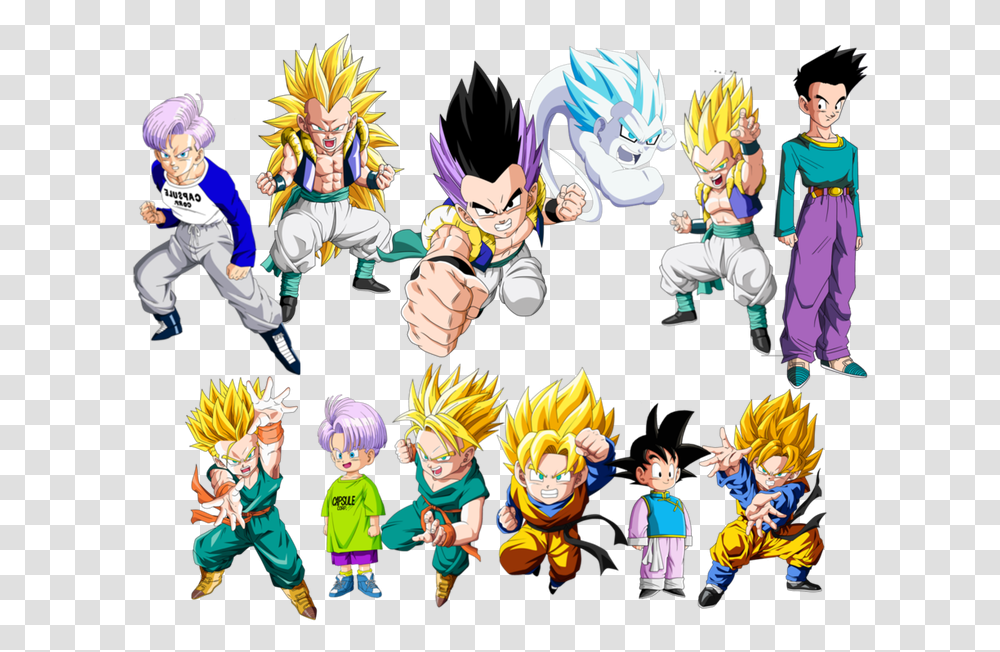 Goten And Trunks Vector Render By Dragon Ball Future Goten And Trunks, Comics, Book, Person, Manga Transparent Png