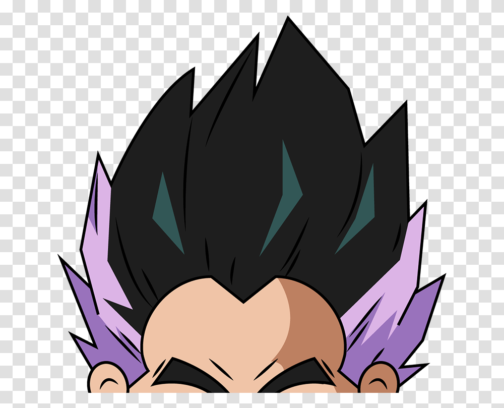 Gotenks Half Peeker Illustration, Art, Graphics, Manga, Comics Transparent Png