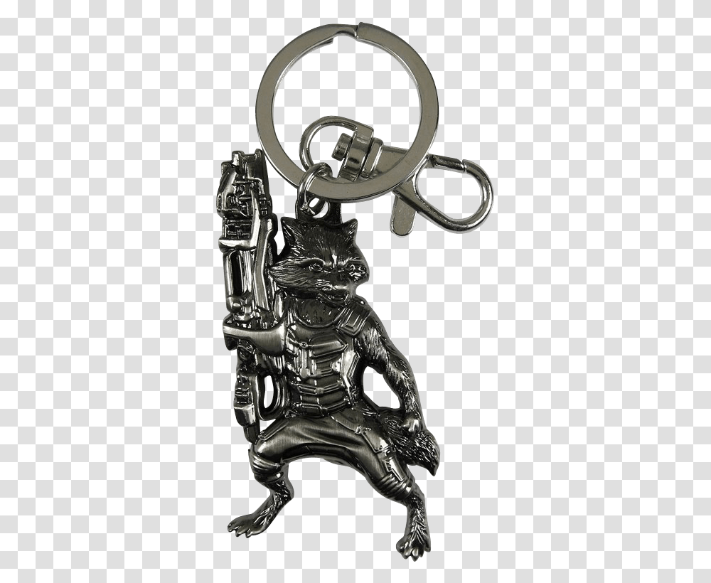Gotg Rocket Raccoon Keychain, Trophy, Person, Human, Glass Transparent Png