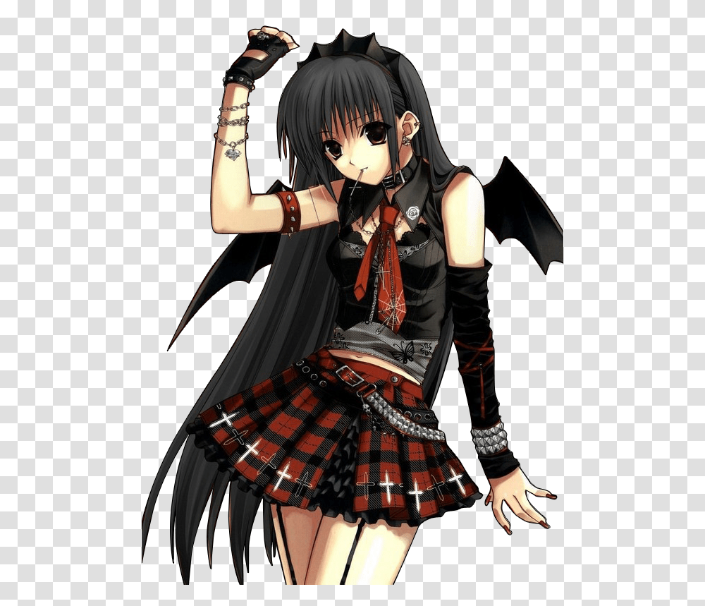 Goth Anime Girl, Skirt, Apparel, Manga Transparent Png