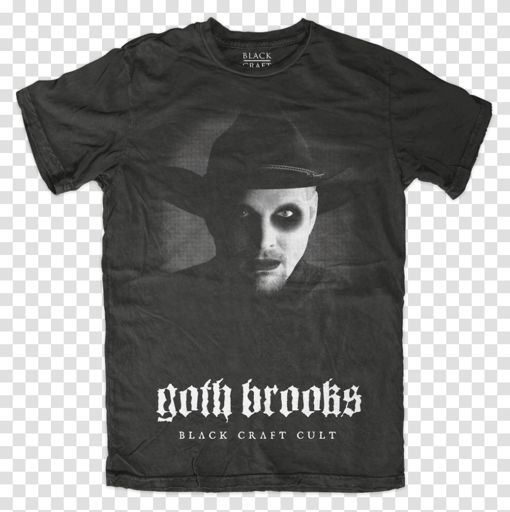 Goth Brooks T Shirt, Apparel, T-Shirt Transparent Png