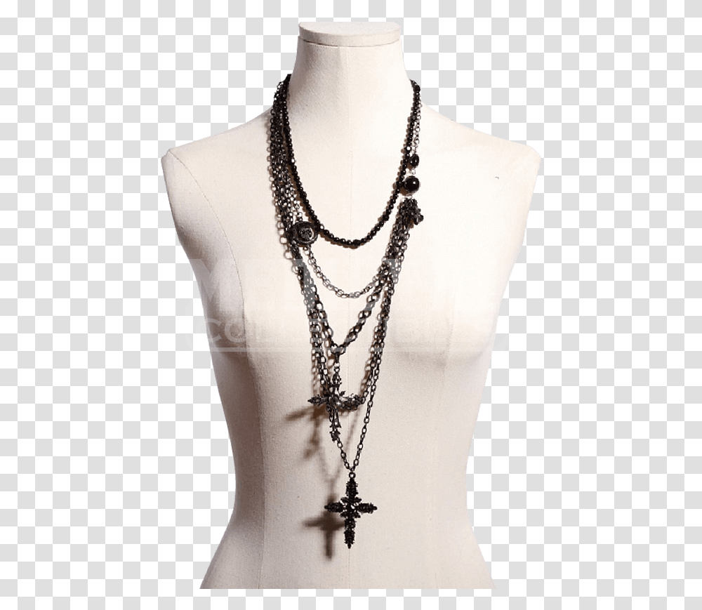 Goth Cross Neclace, Necklace, Jewelry, Accessories, Accessory Transparent Png