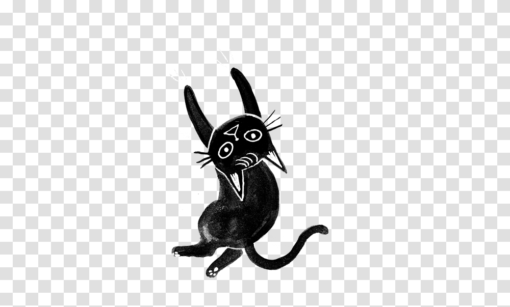 Goth Is Dead Long Live Illustration, Cat, Pet, Mammal, Animal Transparent Png