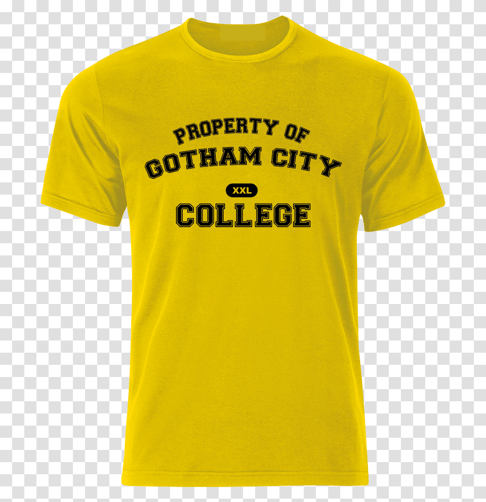 Gotham City College Download, Apparel, T-Shirt Transparent Png