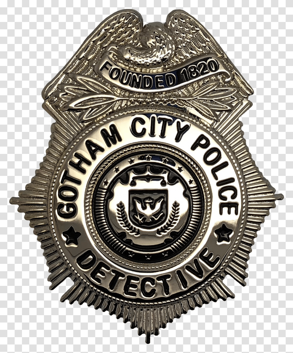 Gotham City Detective Shield, Logo, Trademark, Badge Transparent Png