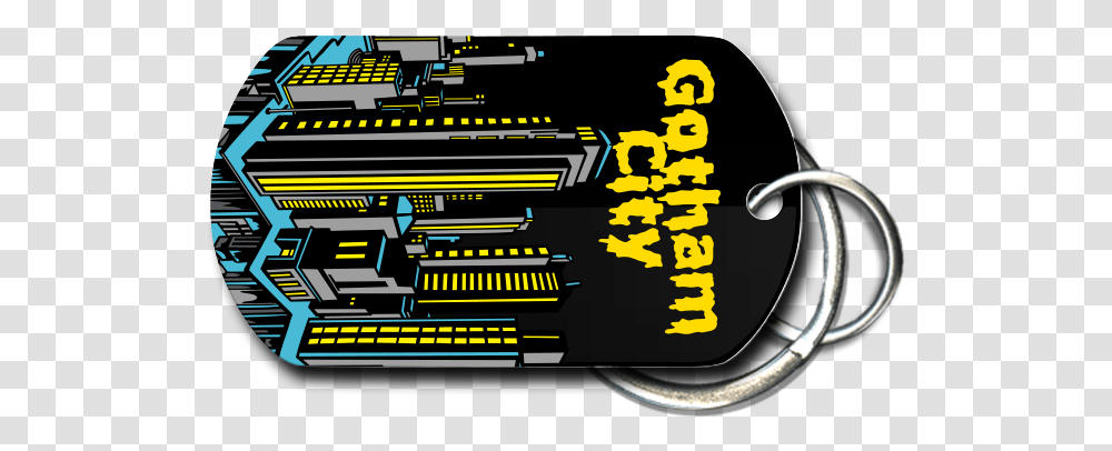 Gotham City Key Chain Front, Pac Man Transparent Png