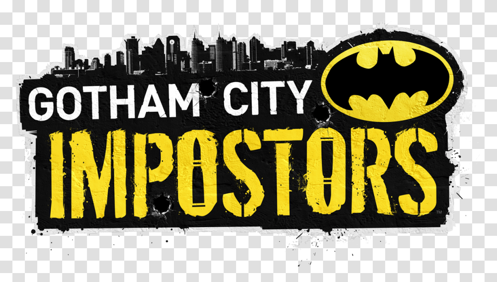 Gotham City Silhouette Gotham City Impostors, Poster, Advertisement, Alphabet Transparent Png