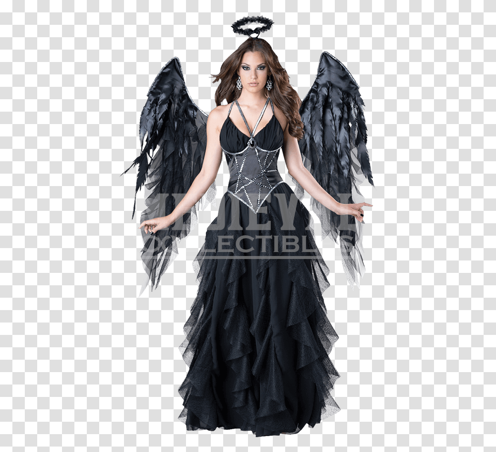 Gothic Angel Alice Angel Halloween Costume, Dress, Female Transparent Png