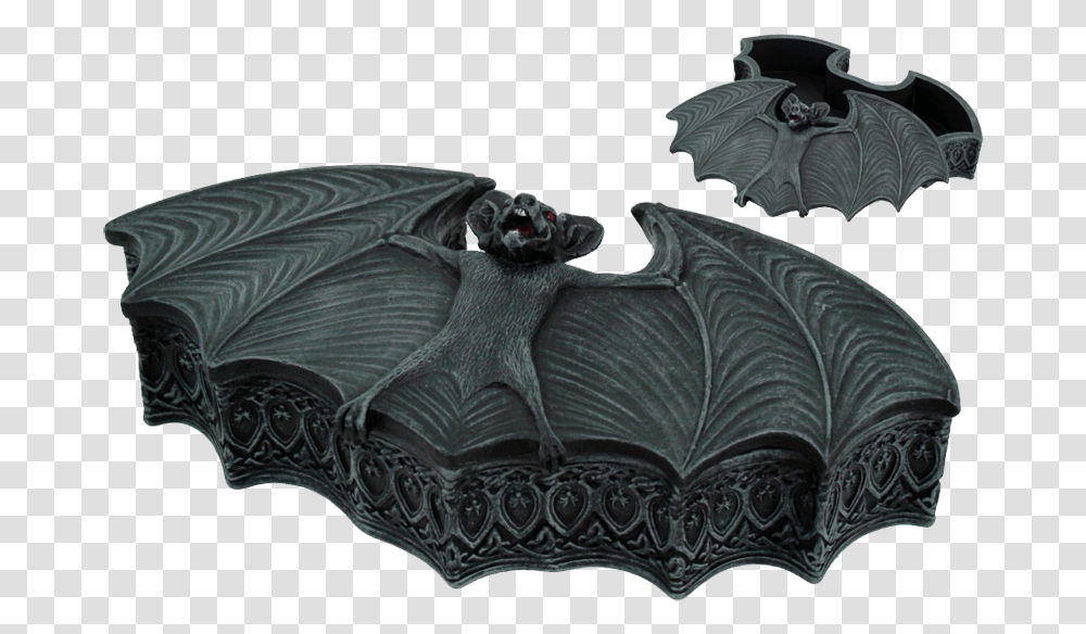 Gothic Bat Wings Box Bat Jewelry Box, Rug, Bed, Furniture Transparent Png