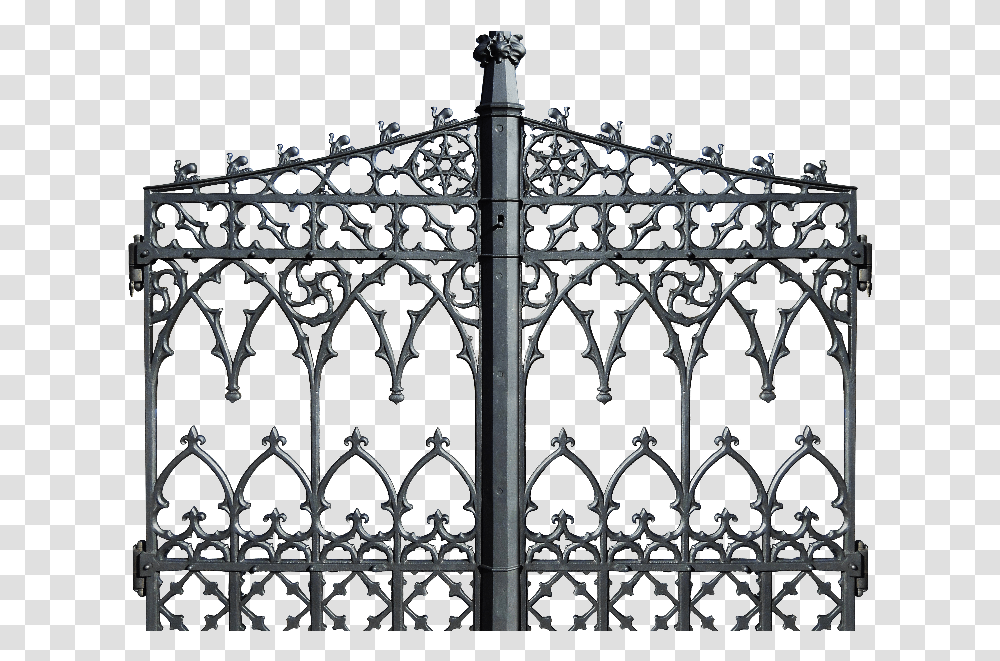 Gothic Black Iron Gate Door Stock Image Iron Door, Railing, Fence, Handrail, Banister Transparent Png
