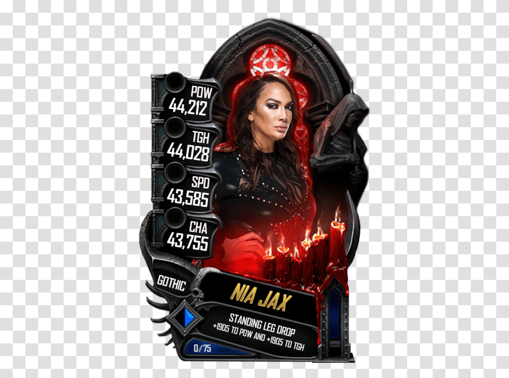 Gothic Cards Wwe Supercard, Person, Advertisement, Poster, People Transparent Png