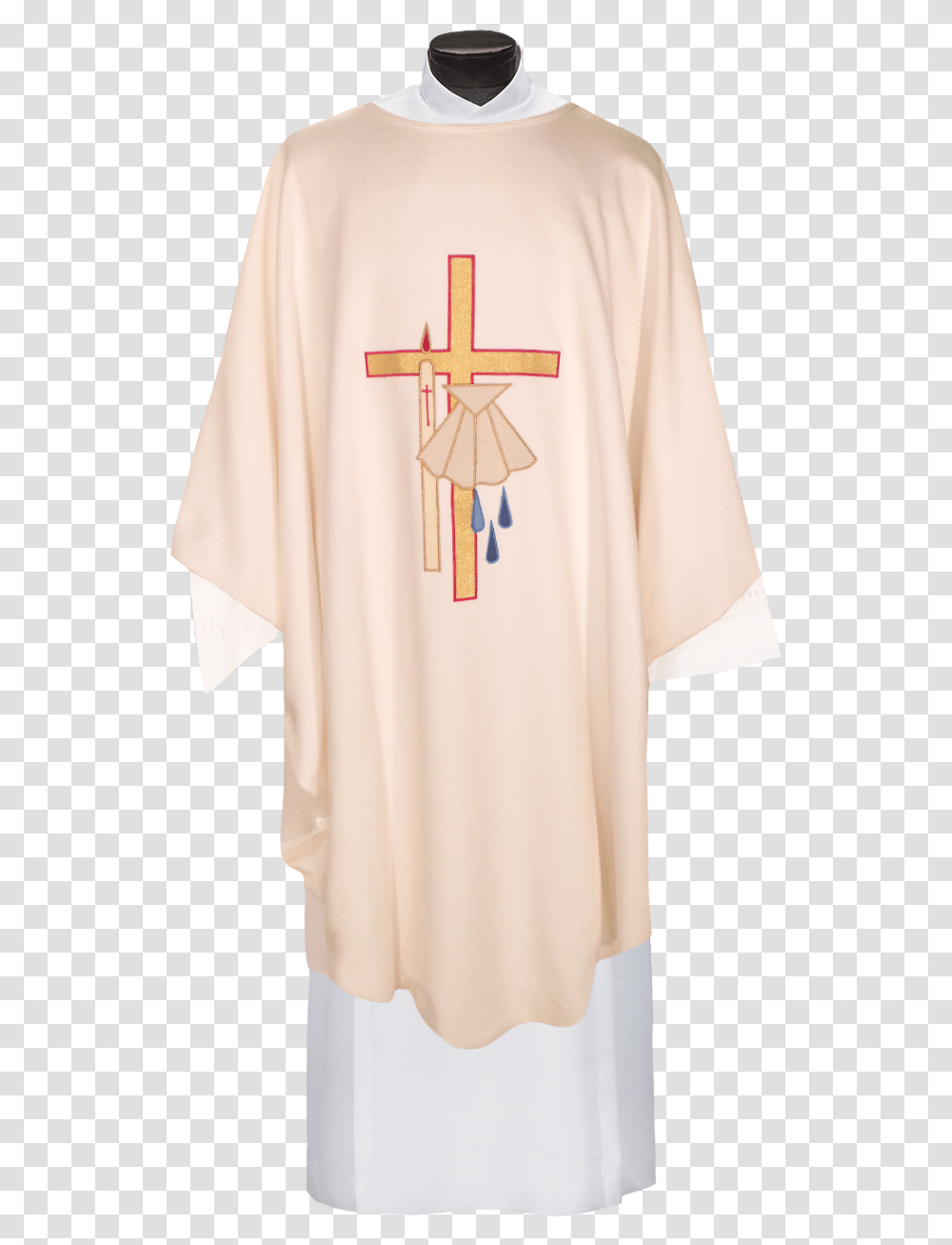 Gothic Chasuble Cross, Person, Fashion, Robe Transparent Png
