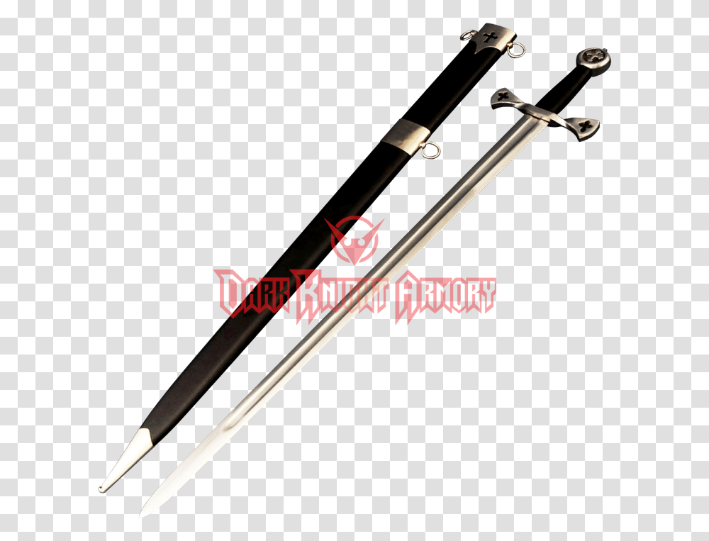 Gothic Cross Arming Sword Sword, Blade, Weapon, Weaponry, Stick Transparent Png
