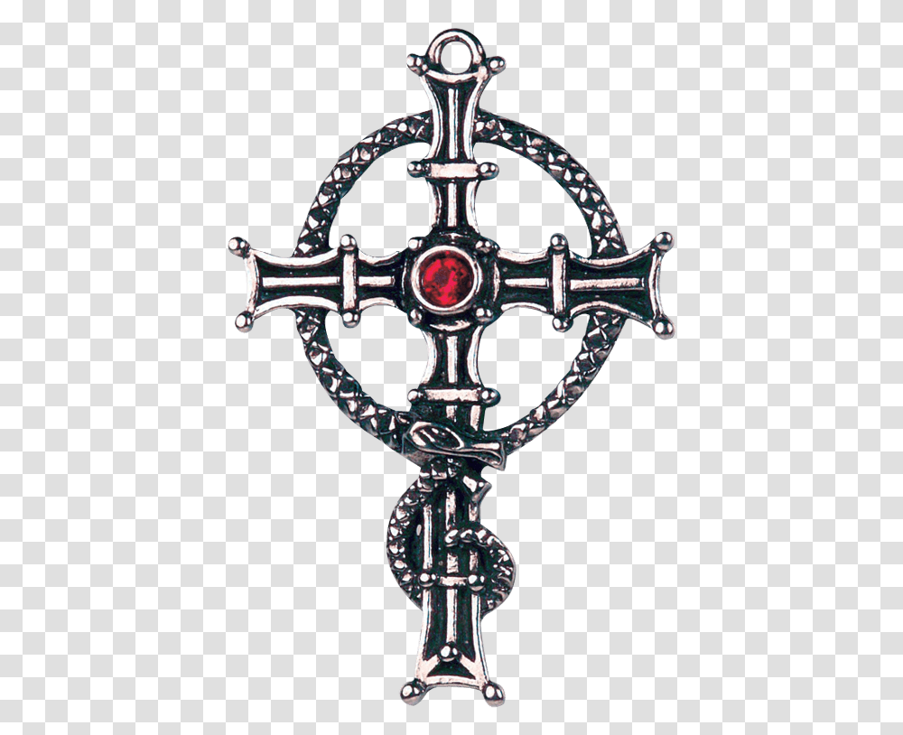 Gothic Cross Of Fearlessness Necklace Gothic Cross, Crucifix Transparent Png