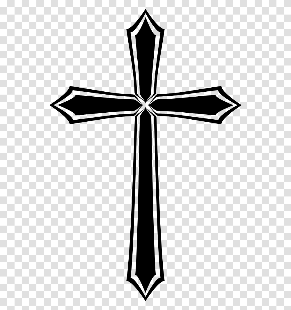 Gothic Cross, Sign, Road Sign Transparent Png