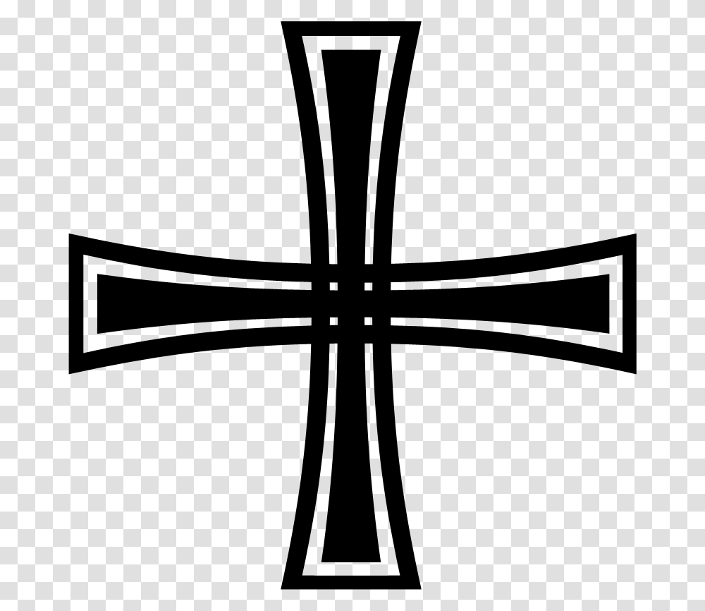 Gothic Cross, Silhouette, Logo Transparent Png