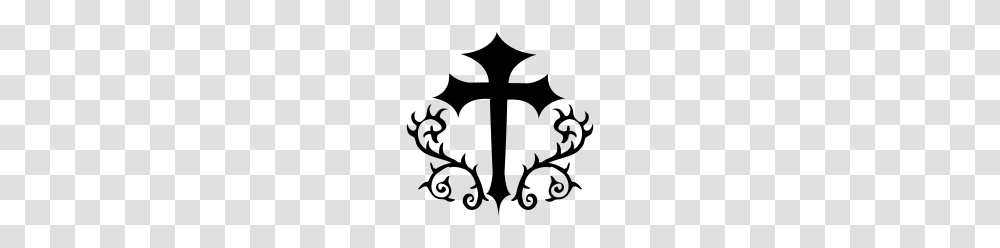 Gothic Cross With Thorns, Gray, World Of Warcraft Transparent Png